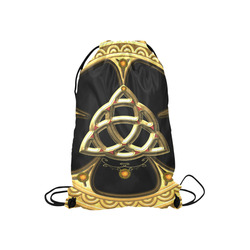 The celtic knote, golden design Small Drawstring Bag Model 1604 (Twin Sides) 11"(W) * 17.7"(H)