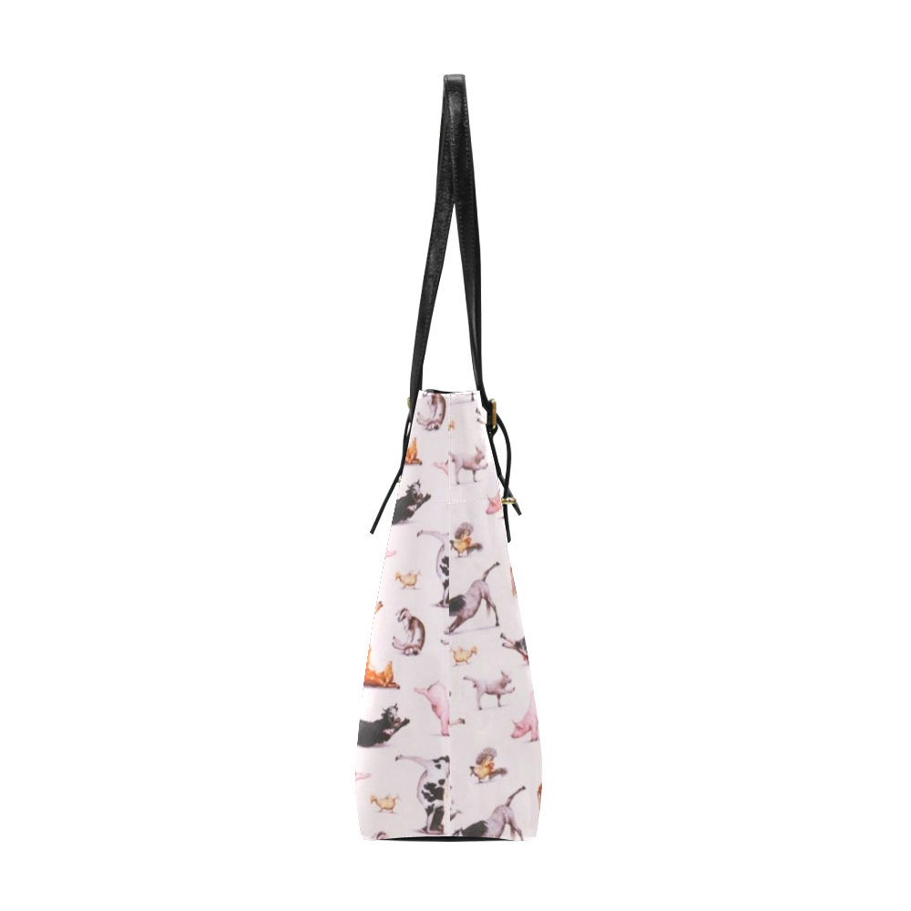 funny yoga Euramerican Tote Bag/Small (Model 1655)