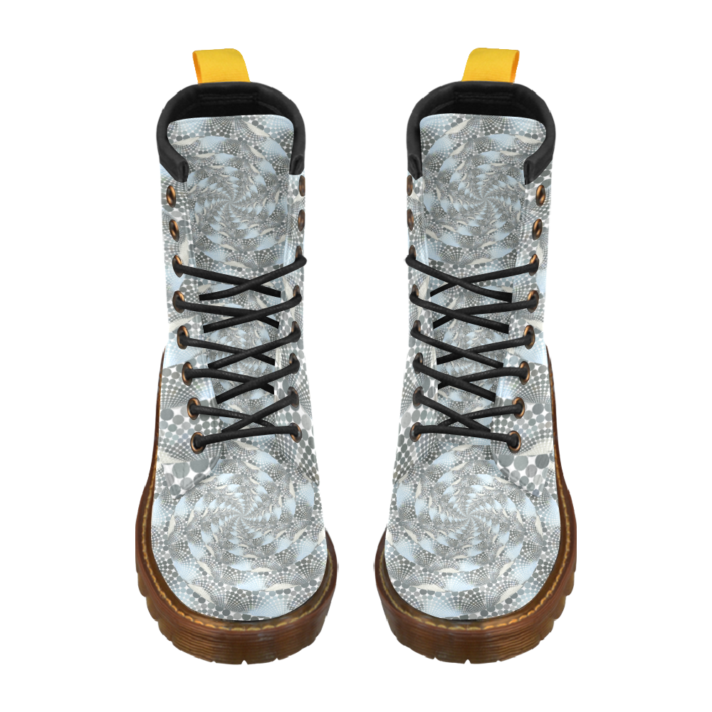 Disco swirls High Grade PU Leather Martin Boots For Men Model 402H