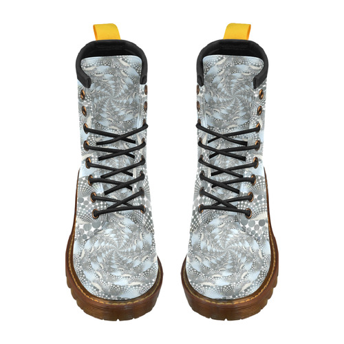 Disco swirls High Grade PU Leather Martin Boots For Men Model 402H