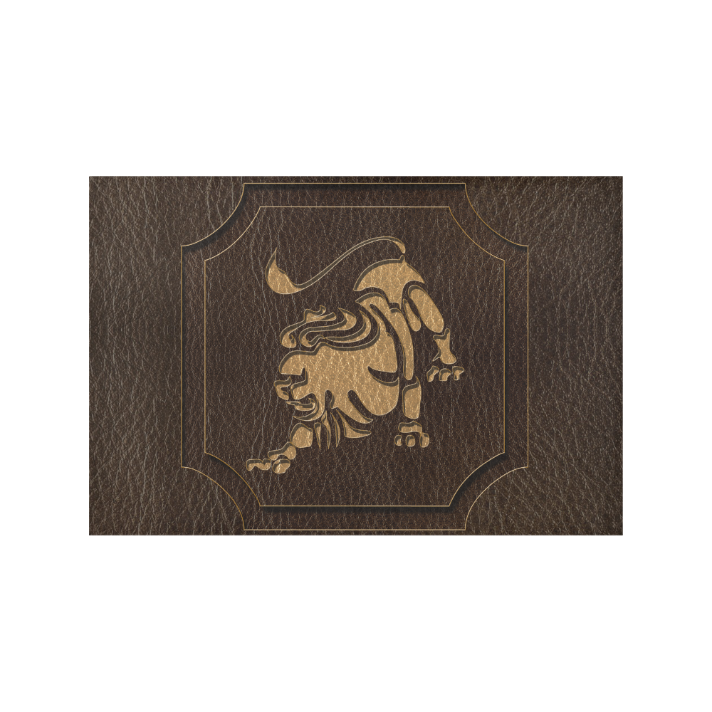 Leather-Look Zodiac Leo Placemat 12''x18''