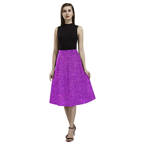 purple glitter Aoede Crepe Skirt (Model D16)