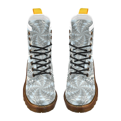 Disco swirls High Grade PU Leather Martin Boots For Men Model 402H