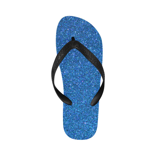 light blue glitter Flip Flops for Men/Women (Model 040)