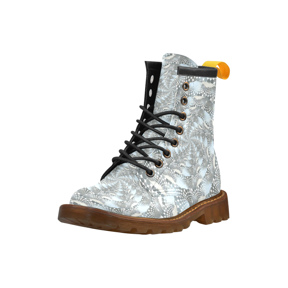 Disco swirls High Grade PU Leather Martin Boots For Men Model 402H