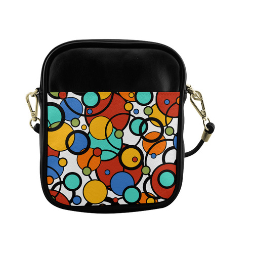 Hot Sling Bag Purse Pop Art Dot Colorful Purse Sling Bag (Model 1627)