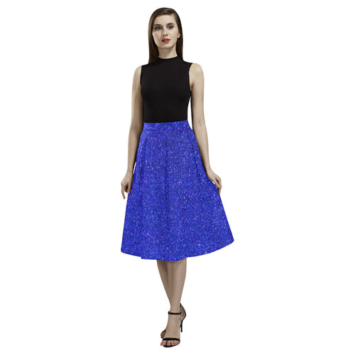 blue glitter Aoede Crepe Skirt (Model D16)