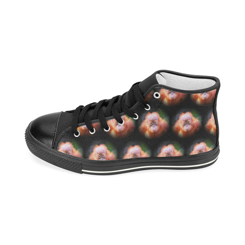 cute animal drops- Baby Orang by JamColors Men’s Classic High Top Canvas Shoes (Model 017)