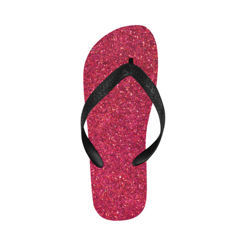 pink glitter Flip Flops for Men/Women (Model 040)