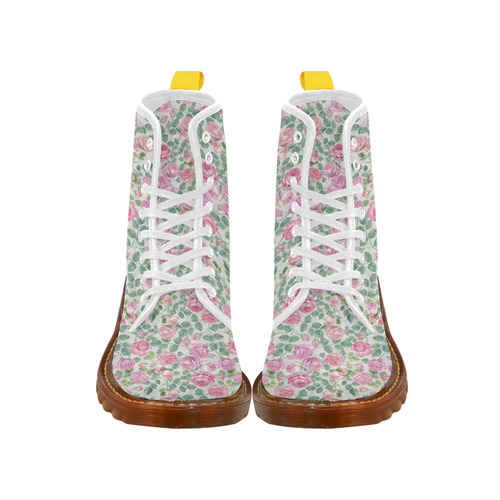 vintage roses, flowers Martin Boots For Women Model 1203H