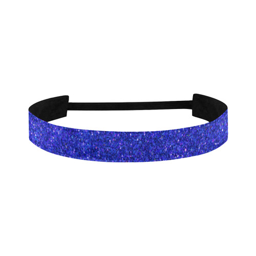 blue glitter Sports Headband