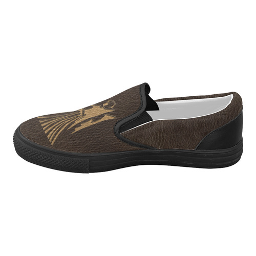 Leather-Look Zodiac Virgo Women's Slip-on Canvas Shoes (Model 019)