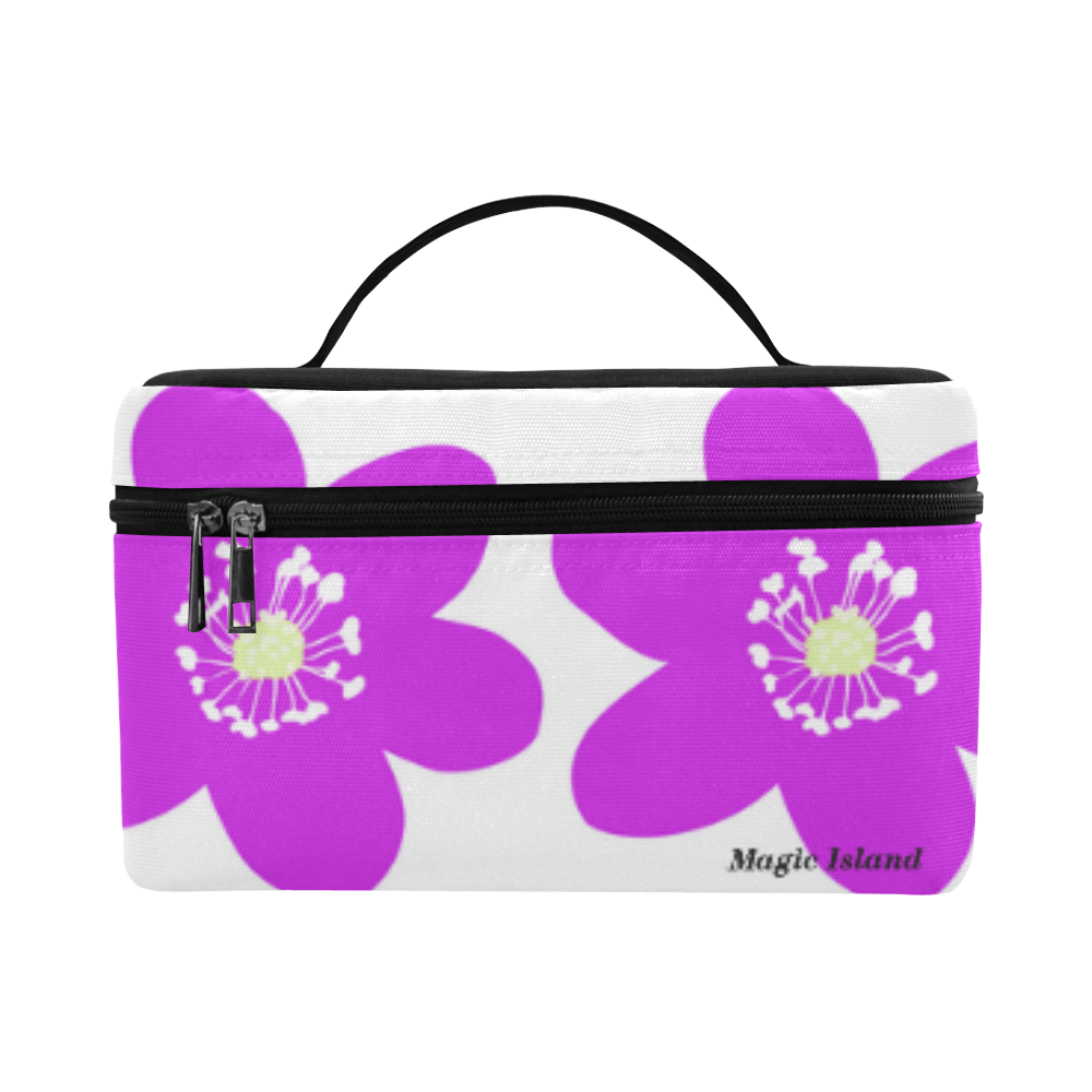 Red Anemone Hepatica. Inspired by the Magic Island of Gotland. Cosmetic Bag/Large (Model 1658)