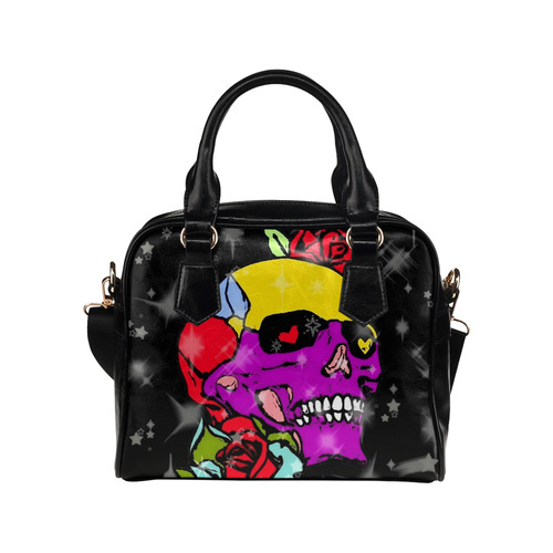 A Skull of Love by Popart Lover Shoulder Handbag (Model 1634)