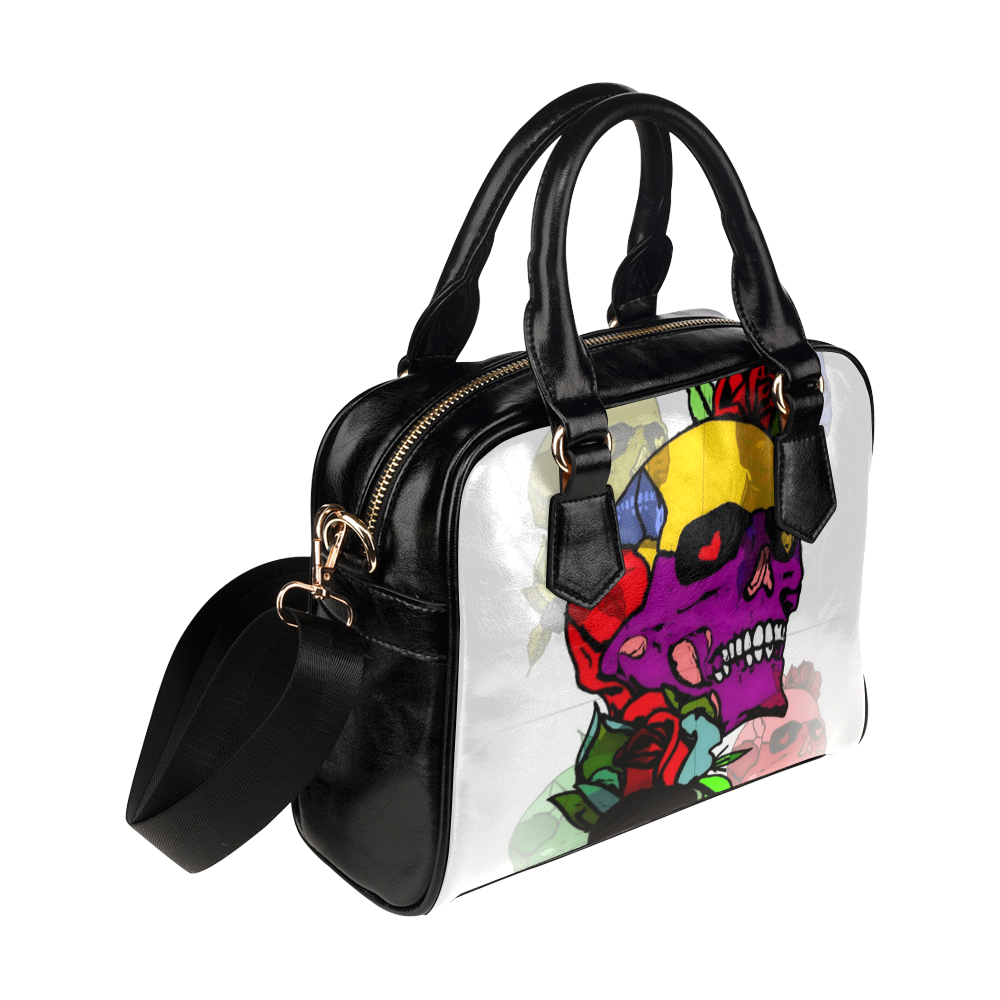 A Skull of Love by Popart Lover Shoulder Handbag (Model 1634)