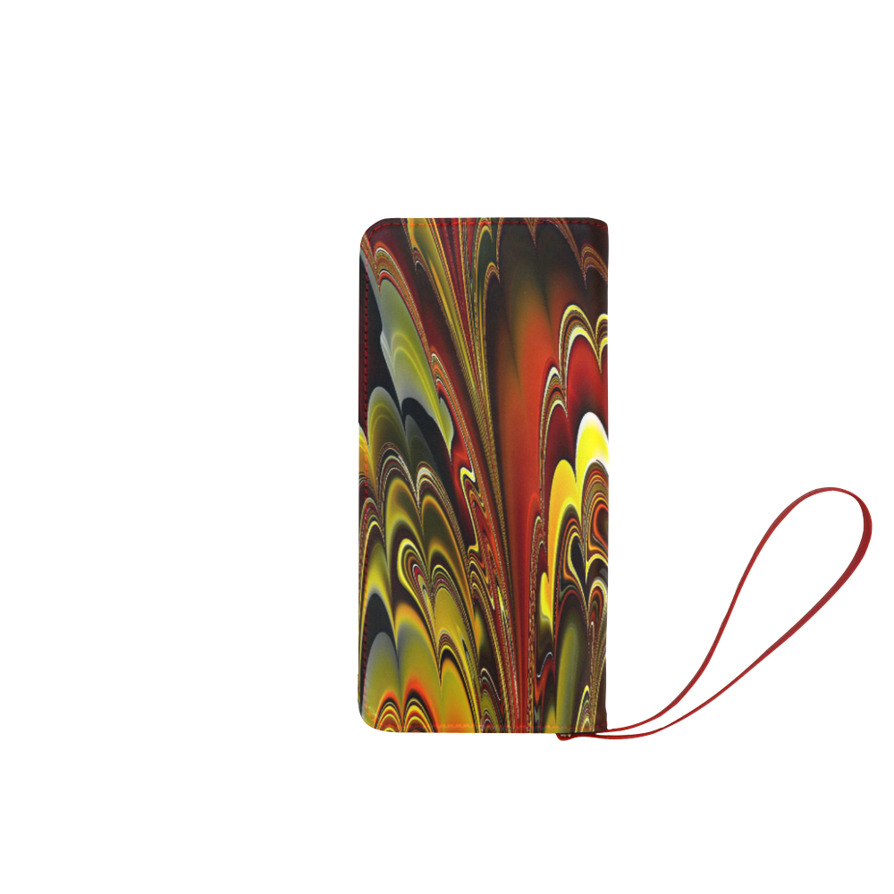 marbled fractal 417 A by JamColors Women's Clutch Wallet (Model 1637)