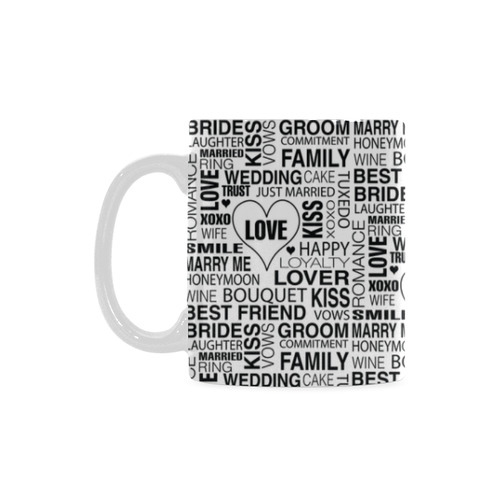 Wedding Gift Coffee Mug Bride Groom Coffee Cup by Juleez White Mug(11OZ)