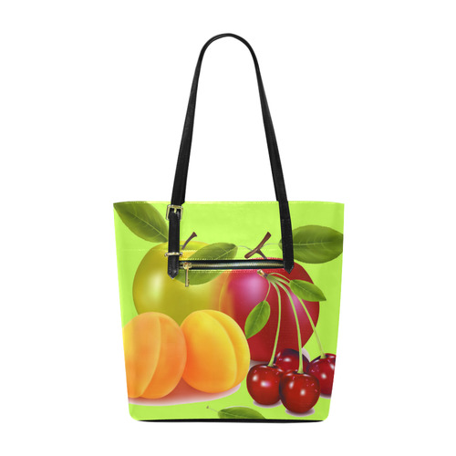 Cherries Apricots Apples Fruit Euramerican Tote Bag/Small (Model 1655)