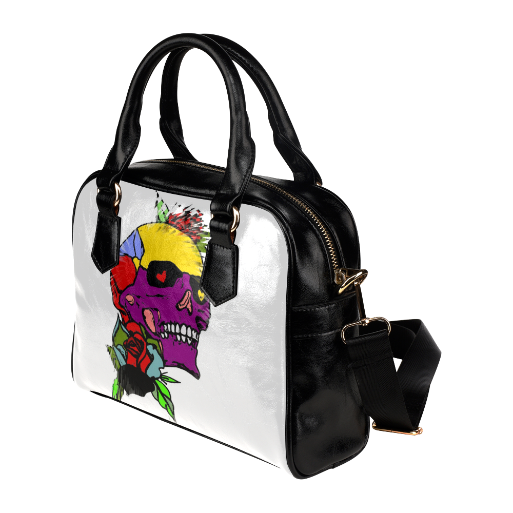 A Skull of Love by Popart Lover Shoulder Handbag (Model 1634)