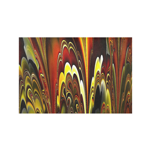 marbled fractal 417 A by JamColors Placemat 12’’ x 18’’ (Set of 4)