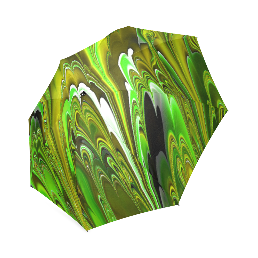 marbled fractal 417C by JamColors Foldable Umbrella (Model U01)