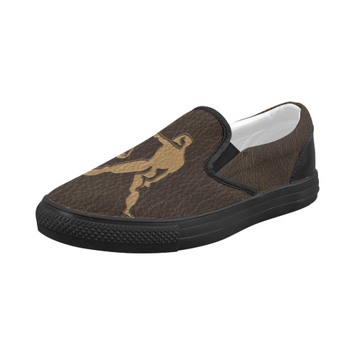 Leather-Look Zodiac Libra Women's Slip-on Canvas Shoes (Model 019)