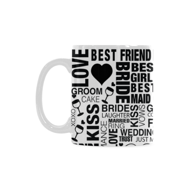 Wedding Gift Coffee Mug Bride Coffee Cup by Juleez White Mug(11OZ)