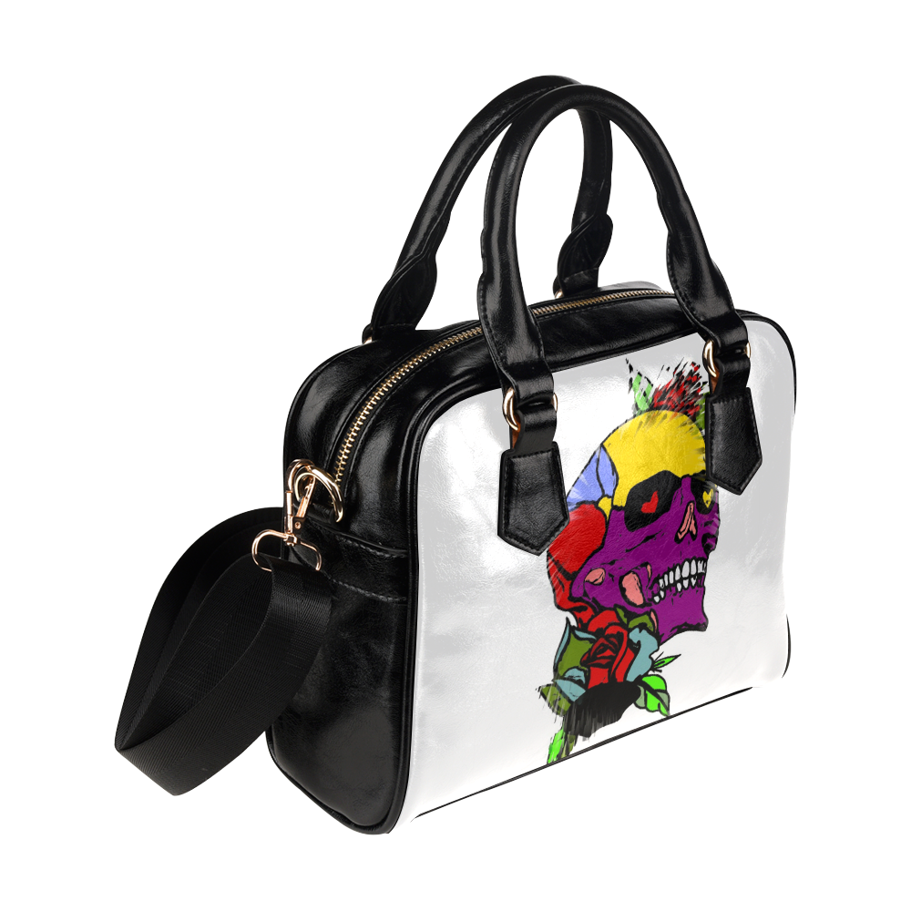 A Skull of Love by Popart Lover Shoulder Handbag (Model 1634)