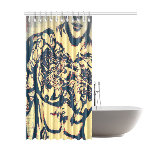 Like a Men by popart Lover Shower Curtain 69"x84"