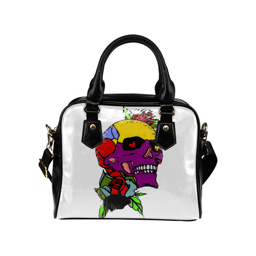 A Skull of Love by Popart Lover Shoulder Handbag (Model 1634)