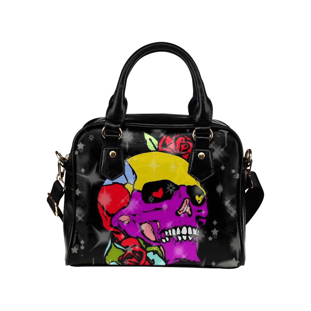 A Skull of Love by Popart Lover Shoulder Handbag (Model 1634)