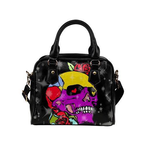 A Skull of Love by Popart Lover Shoulder Handbag (Model 1634)