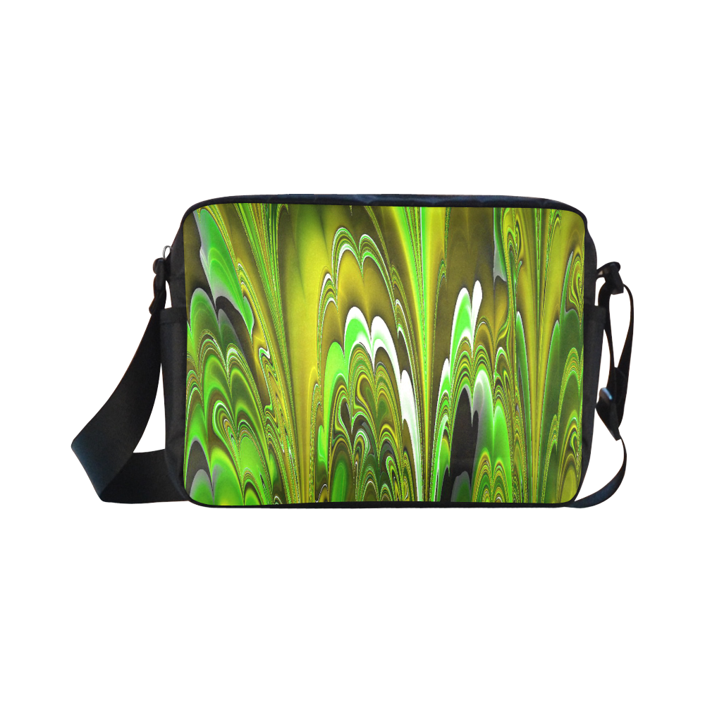 marbled fractal 417C by JamColors Classic Cross-body Nylon Bags (Model 1632)