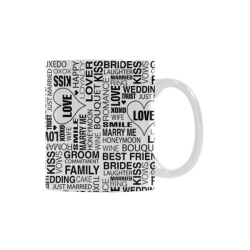 Wedding Gift Coffee Mug Bride Groom Coffee Cup by Juleez White Mug(11OZ)