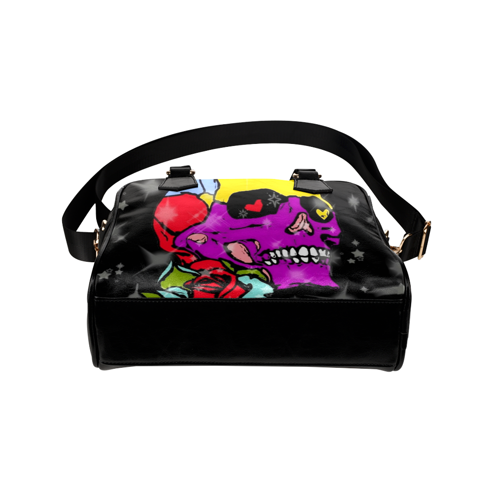 A Skull of Love by Popart Lover Shoulder Handbag (Model 1634)