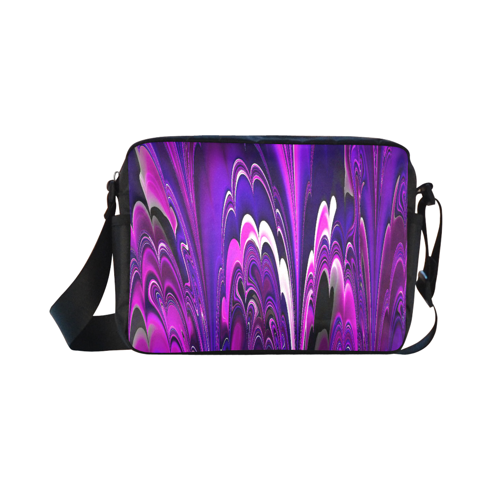 marbled fractal 417 B by JamColors Classic Cross-body Nylon Bags (Model 1632)