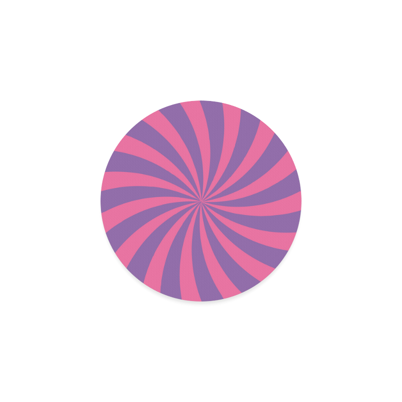 Pink and Purple Swirl Round Coaster