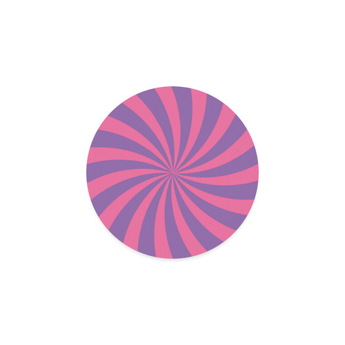 Pink and Purple Swirl Round Coaster