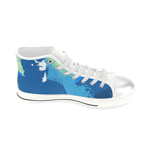 Hip-hop High Top Canvas Shoes for Kid (Model 017)