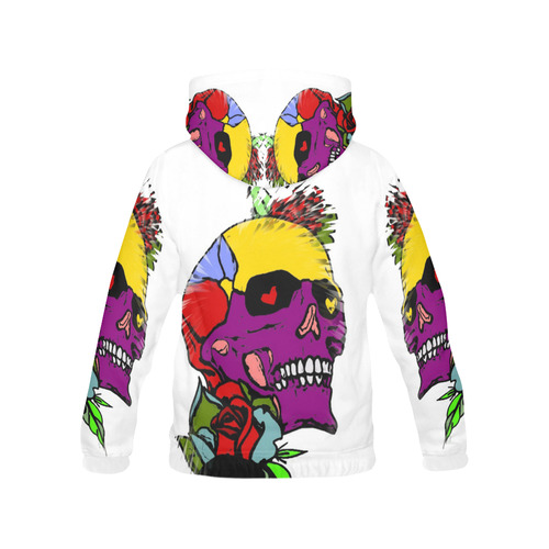 A Skull of Lover by Popart Lover All Over Print Hoodie for Men (USA Size) (Model H13)