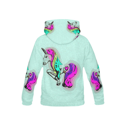 A Unicorn by Popart Lover All Over Print Hoodie for Kid (USA Size) (Model H13)