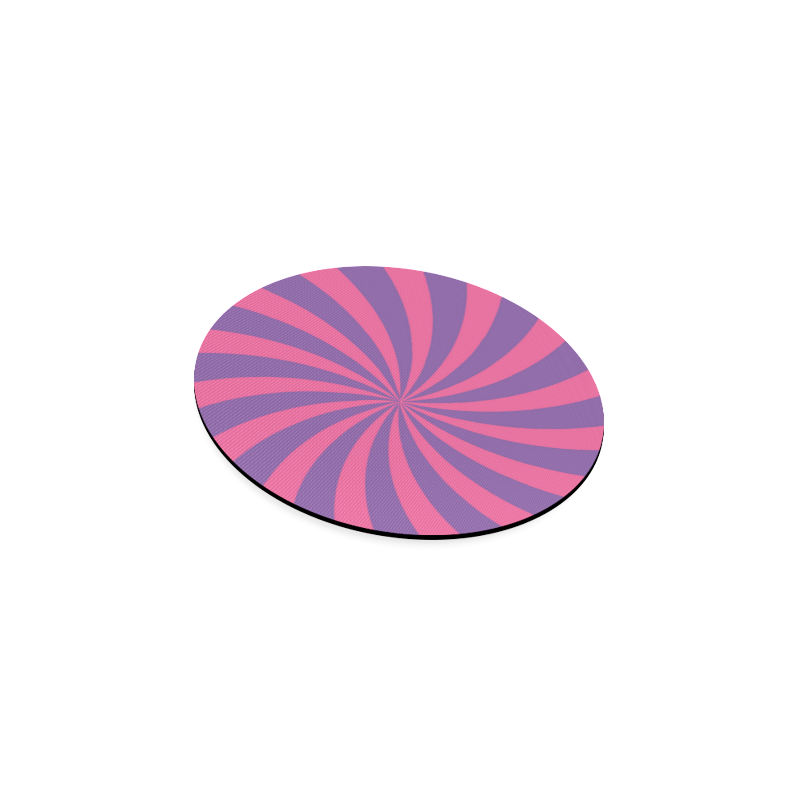 Pink and Purple Swirl Round Coaster