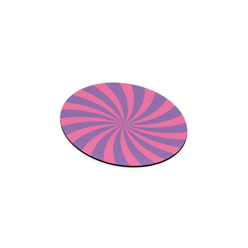 Pink and Purple Swirl Round Coaster