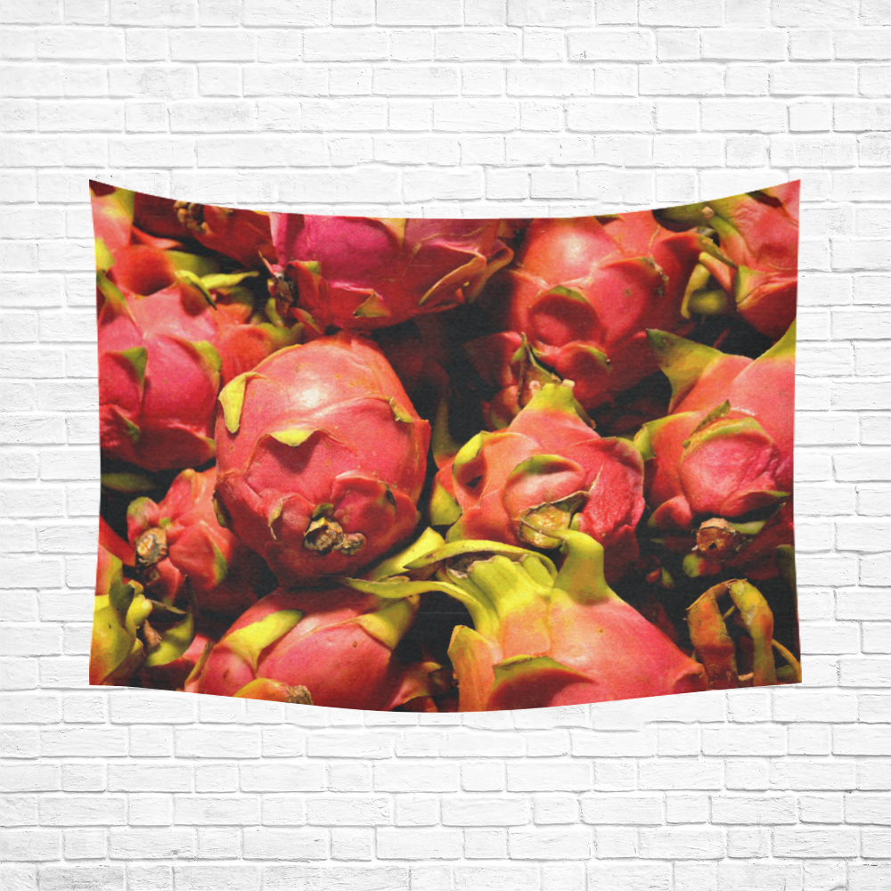 Dragon Fruit Cotton Linen Wall Tapestry 80"x 60"