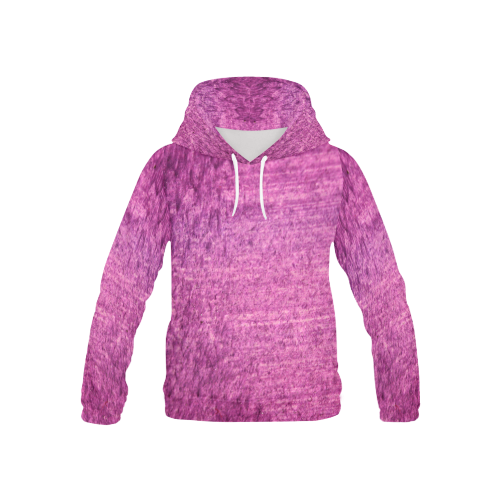 ALL OVER PRINT Hoodie : Gemstone purple All Over Print Hoodie for Kid (USA Size) (Model H13)