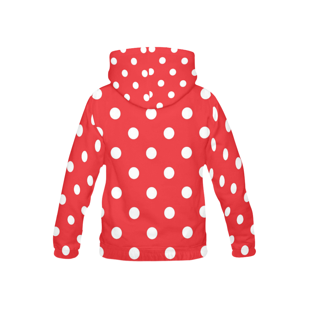 Kids all over print hoodie : with 60s Dots All Over Print Hoodie for Kid (USA Size) (Model H13)