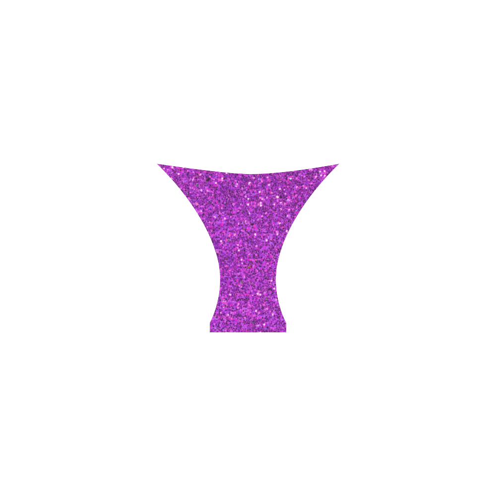 purple glitter Custom Bikini Swimsuit