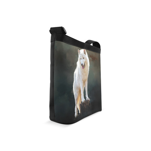 A wonderful painted arctic wolf Crossbody Bags (Model 1613)