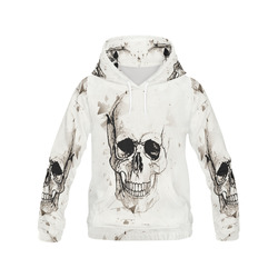 Skull Skizze by Popart Lover All Over Print Hoodie for Men (USA Size) (Model H13)