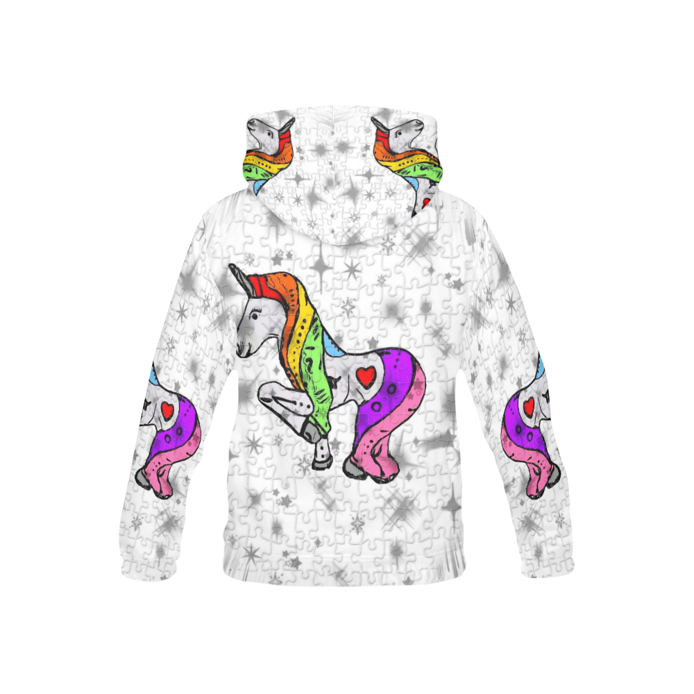 A Unicorn by Popart Lover All Over Print Hoodie for Kid (USA Size) (Model H13)